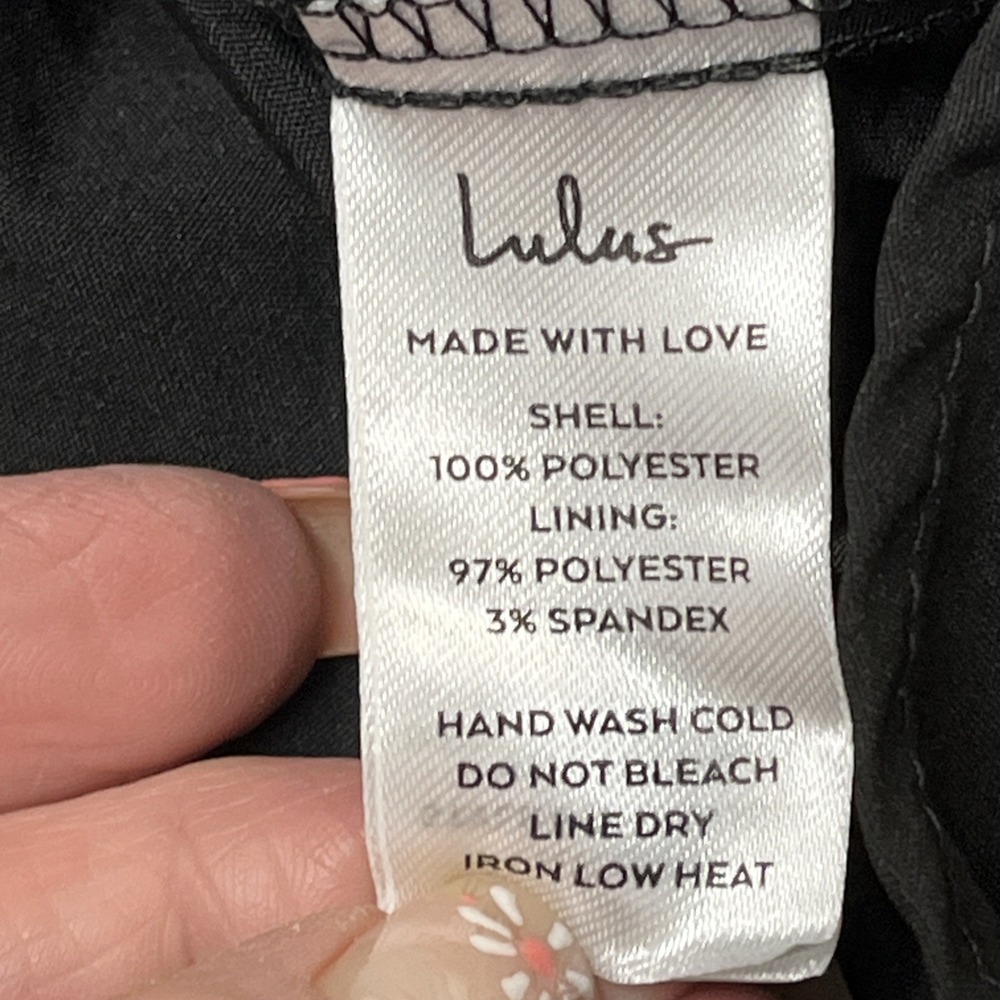 Lulus Dress Black Floral Organza Bustier Midi Size XXL Event Gala Wedding Guest - Picture 9 of 14